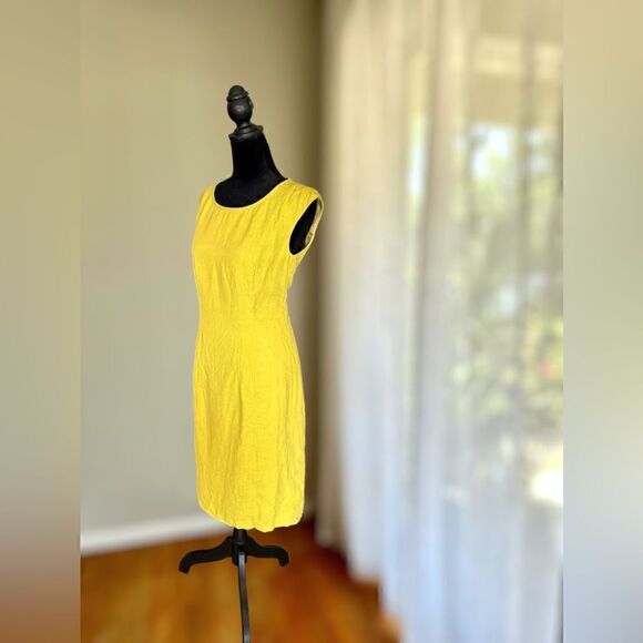 Layfayette 148 New York 100% Linen lined MIDI dress Size 2 - Picture 5 of 13